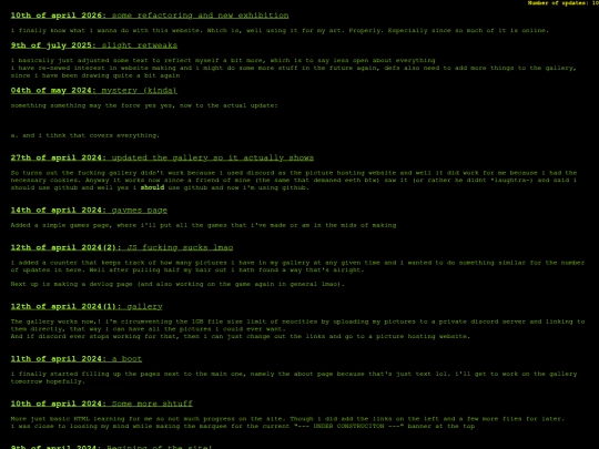 updates screenshot