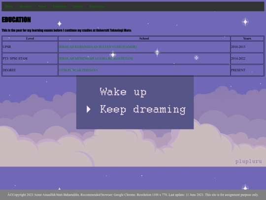 EDUCATION screenshot