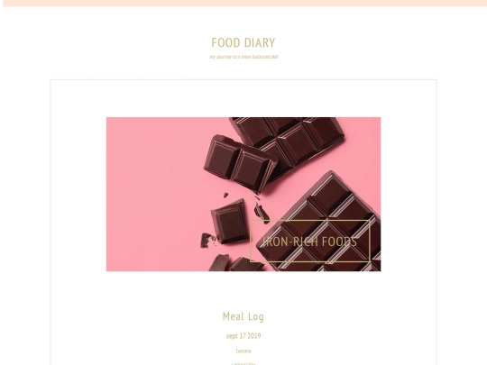 fooddiary screenshot