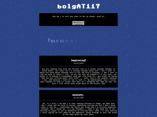 index screenshot