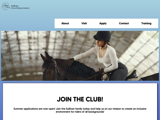 HorseAcademySite/SullivanRidingAcademy screenshot