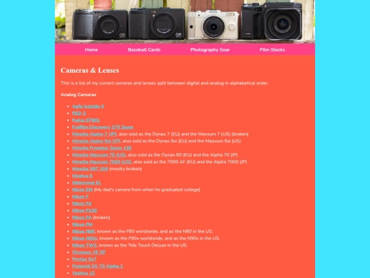 CamerasLenses screenshot