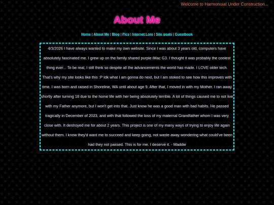 Aboutme screenshot