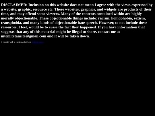 disclaimer screenshot