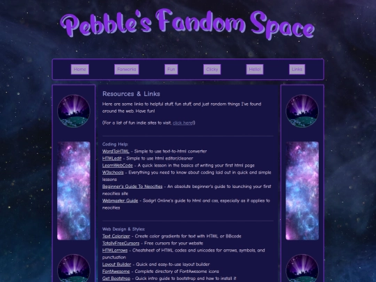 misc/links screenshot