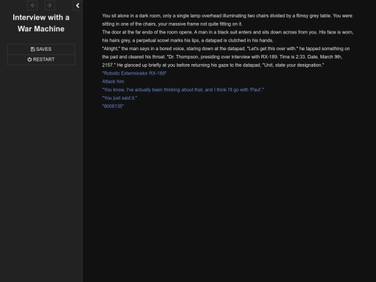 Interview with a War Machine screenshot