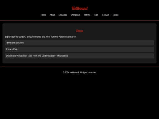 extras screenshot