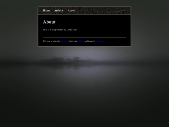 blog/about screenshot