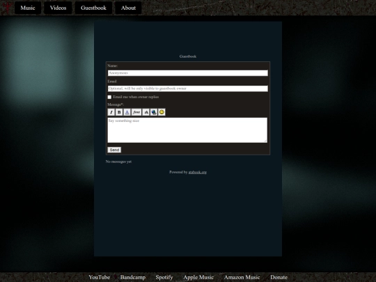 guestbook screenshot