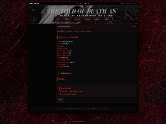 campaigns/scrantonbynight/adrian-morin screenshot