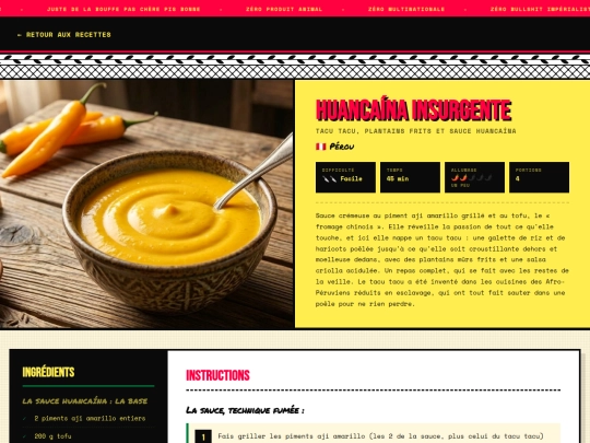 recettes/recette-huancaina screenshot