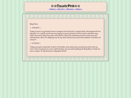 blog screenshot