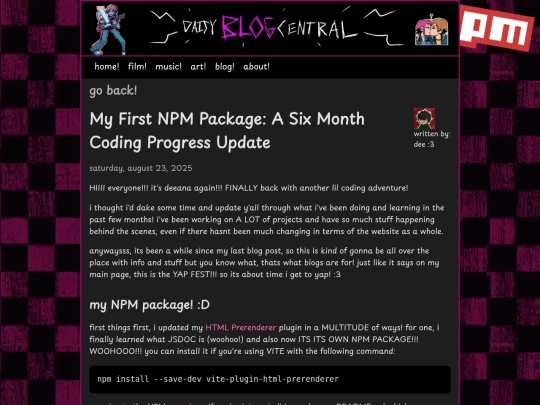 blogs/posts/my_first_npm_package screenshot