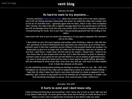 blogs/vent screenshot