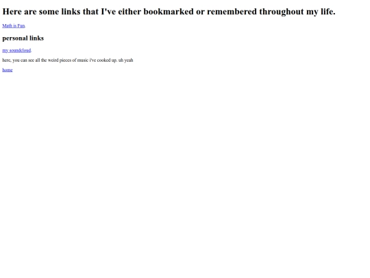 links screenshot
