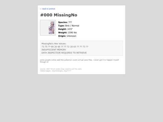 missingno screenshot