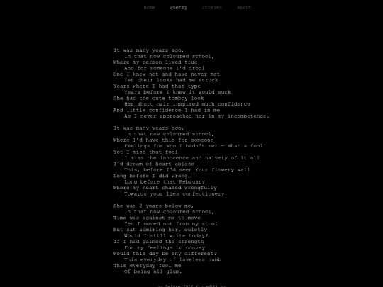 poetry screenshot