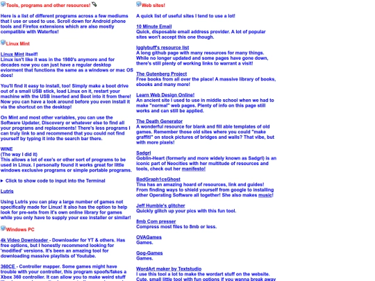 resources screenshot