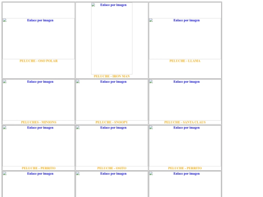 PAGINAS/PRELUCHE/peluches screenshot