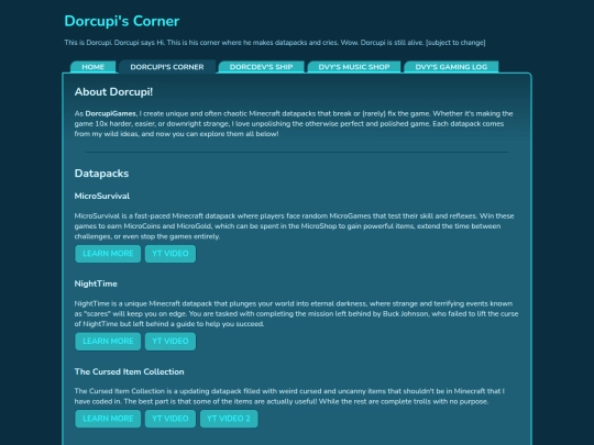 pages/dorcupi_corner screenshot