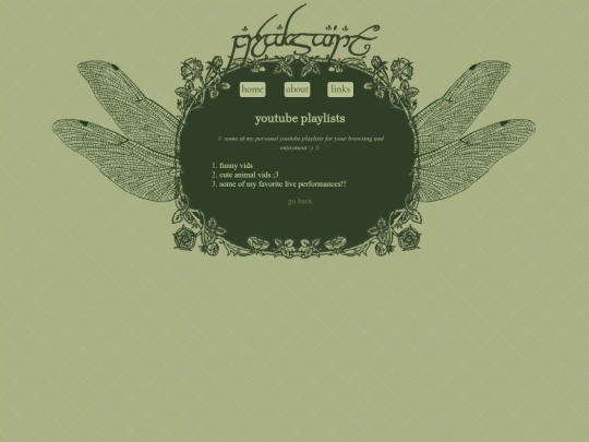 links/ytplaylists screenshot