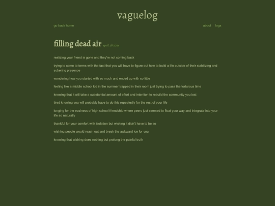 vaguelog/vaguelog screenshot
