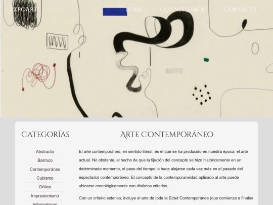 expoart/categorias/contemporaneo screenshot