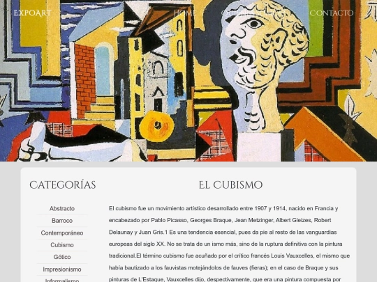 expoart/categorias/cubismo screenshot