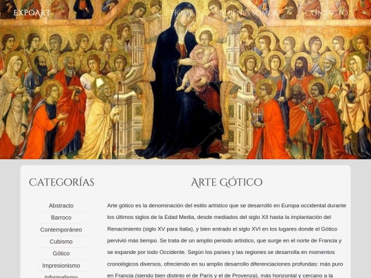 expoart/categorias/gotico screenshot