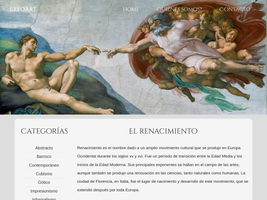 expoart/categorias/renacimiento screenshot