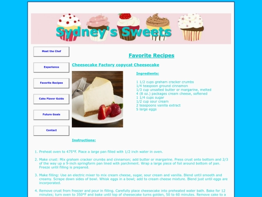 favoriterecipes screenshot