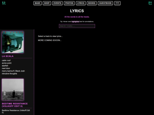 V2/lyrics screenshot