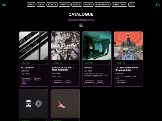 catalogue screenshot