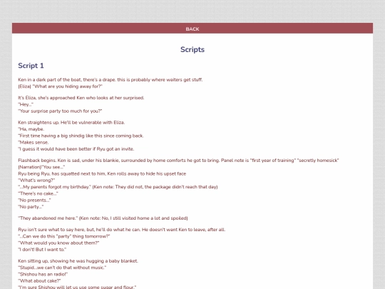 samplescript screenshot