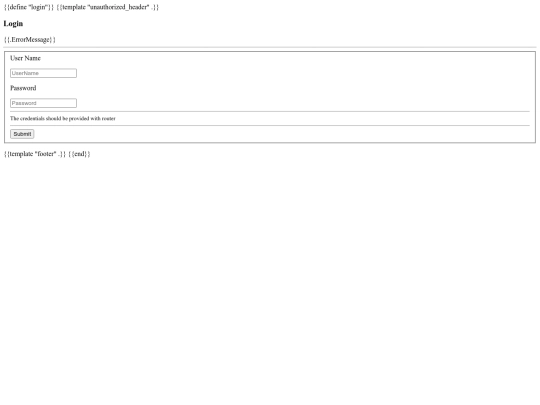 login screenshot