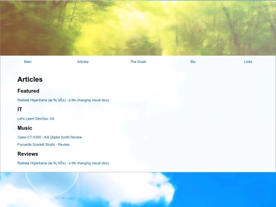 articles screenshot