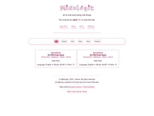 blog screenshot