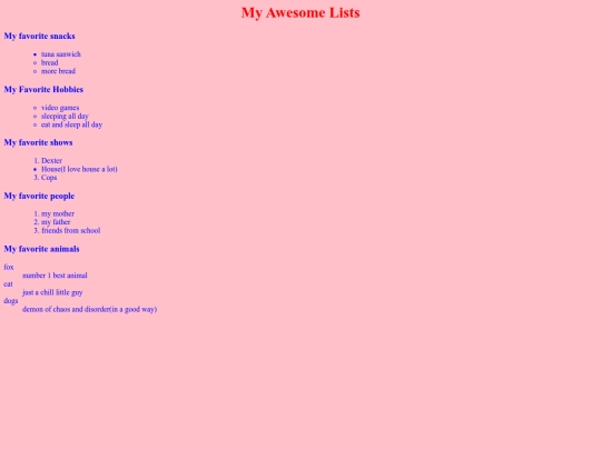 favorites screenshot