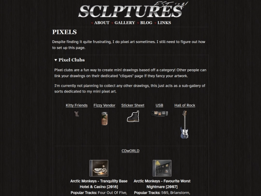 gallery/artwork/pixels screenshot