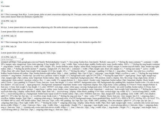 test screenshot