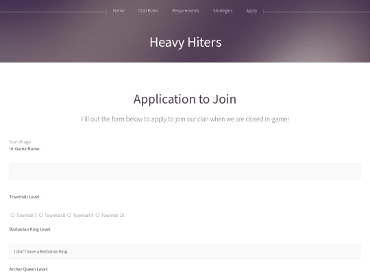 application screenshot