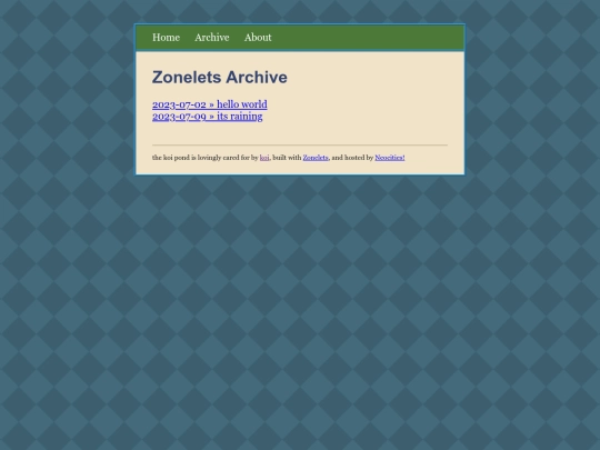 archive screenshot