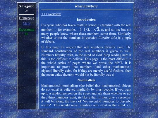 math/mvt/reals screenshot