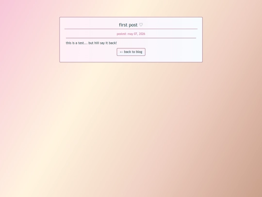 blogs/first-post screenshot