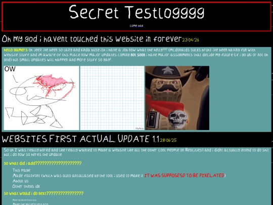 log screenshot
