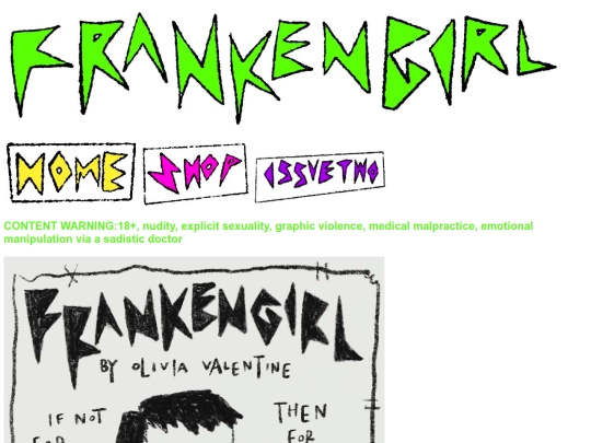 frankengirlissueone screenshot