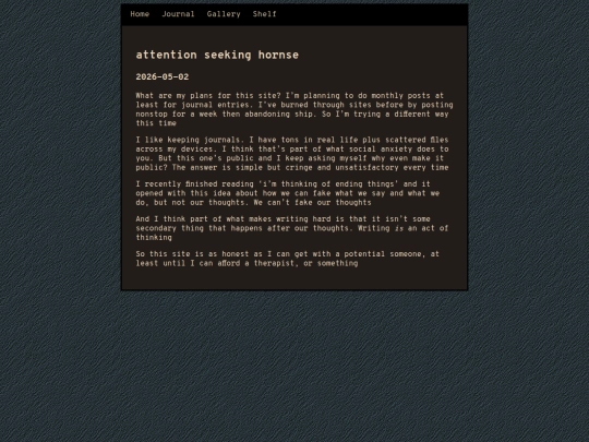 journalEntries/attentionSeekingHornse screenshot