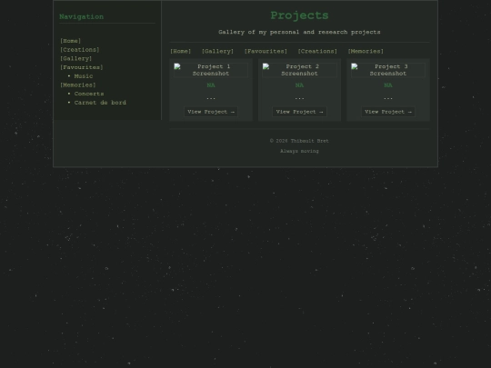 pages/creations screenshot