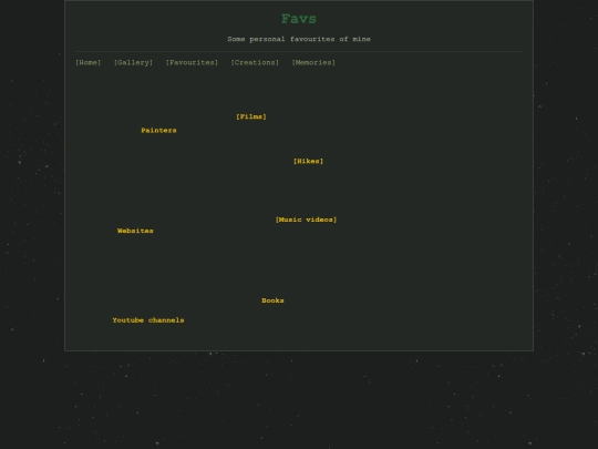 pages/favs screenshot
