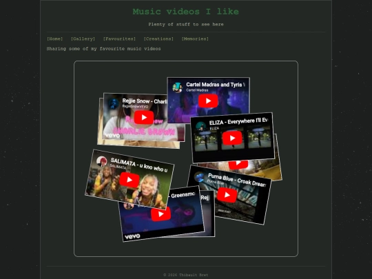pages/favs/musicvideos screenshot
